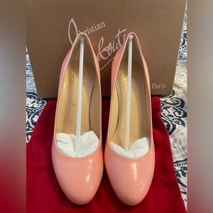 Fifilee 85 patent Christian Louboutin Light pink heels